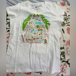White Central Park Graphic Tee